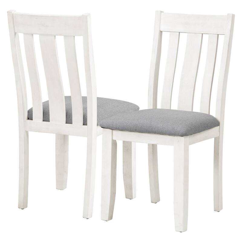Retro Style 7-Piece Dining Table Set with Extendable Table and 6 Upholstered Chairs