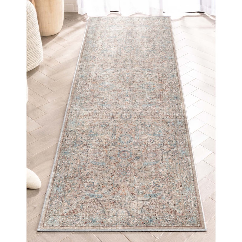 Well Woven Asha Vintage Emilia Flat-Weave Area Rug - 2' 3" x 7' 3" - Ivory - Runner