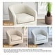 preview thumbnail 32 of 186, Modern Upholstered Barrel Chair Swivel Accent Chair for Living Room
