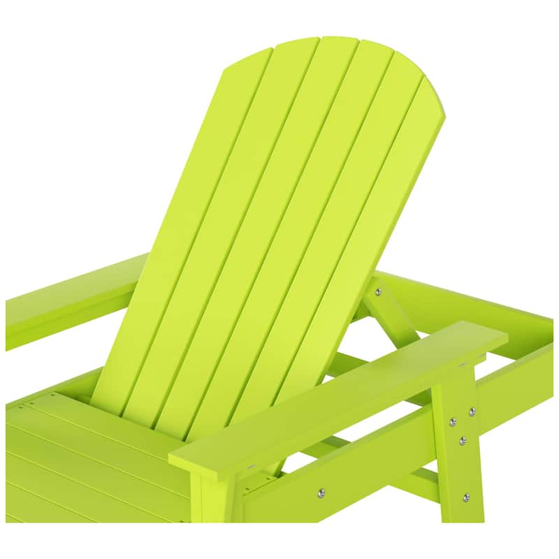 Polytrends Altura Poly Eco-Friendly All Weather Reclining Chaise Lounge with Arms