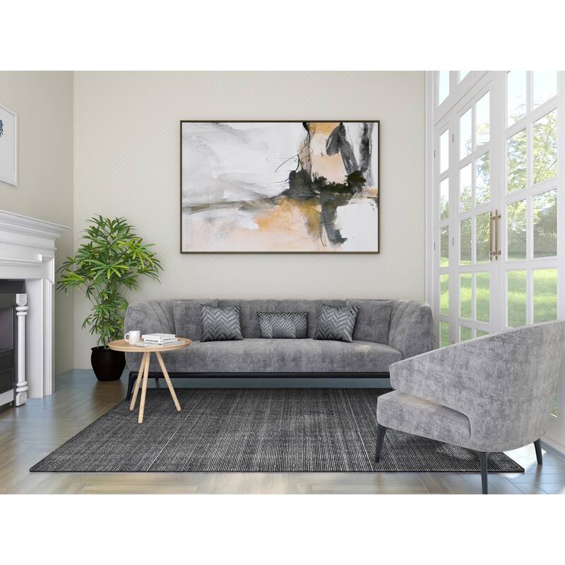 Overton Handmade Modern Contemporary Striped Area Rug
