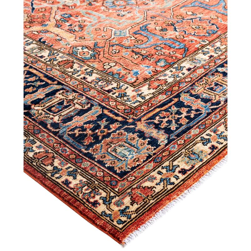Serapi One-of-a-Kind Hand-Knotted Area Rug - Blue - 8' 3" x 9' 9"