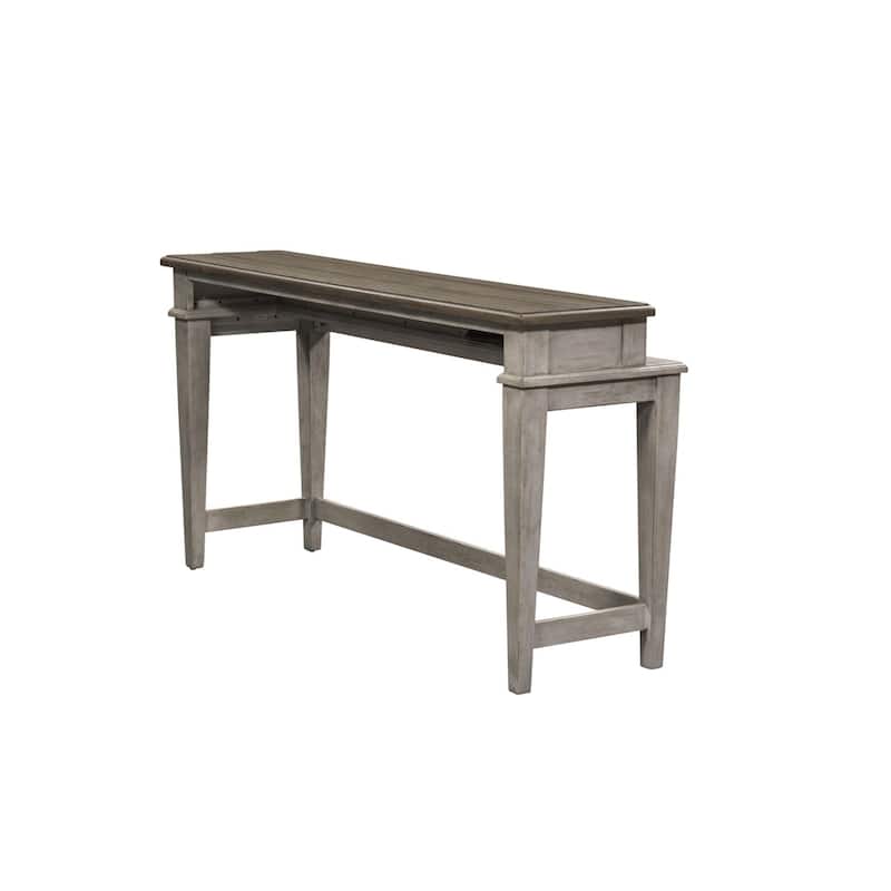 Heartland Antique White Console Bar Table