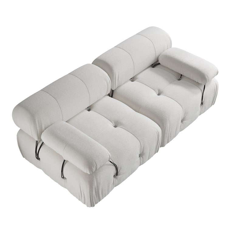 Modern Loveseat Couch Teddy Sectional Sofa