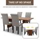 High-Back Tufted Nailhead Upholstered Dining Chairs (Set of 6)