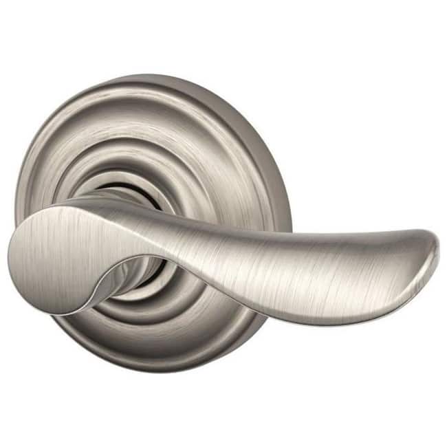 Schlage Champagne Right Handed Non-Turning One-Sided Dummy Door Lever