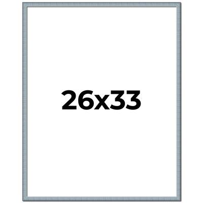 26x33 Frame Rustic Sky Blue Solid Wood Picture Frame | 0.75 Inch