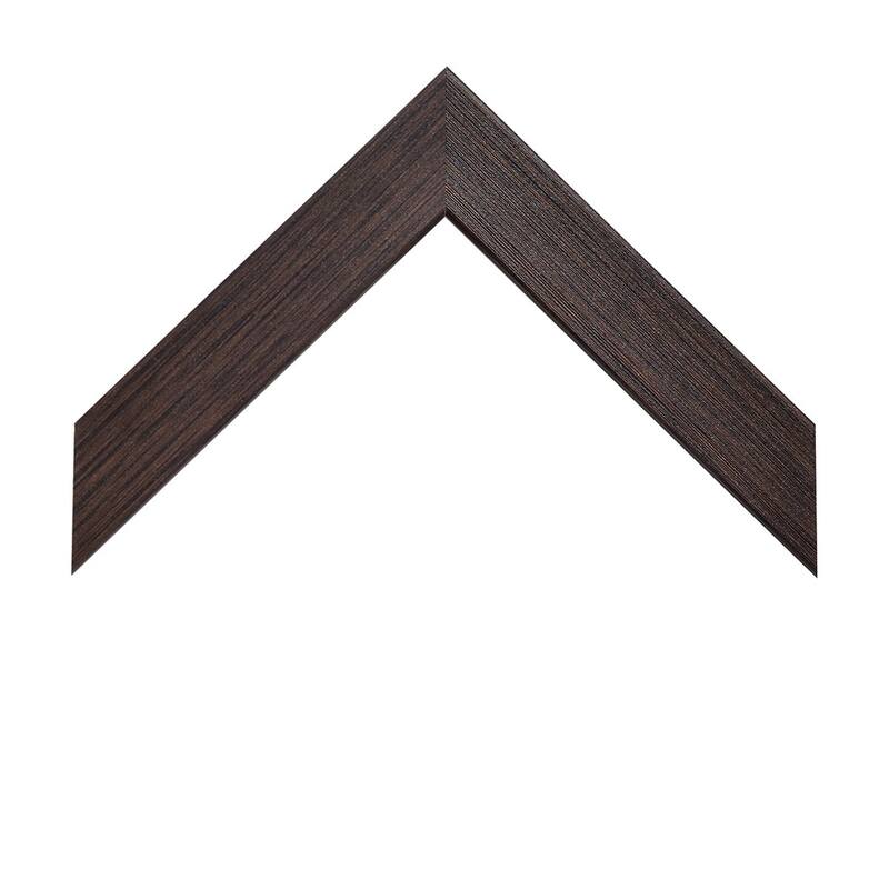 Frame My Mirror Espresso Textured Framed Mirror, Ellis Design