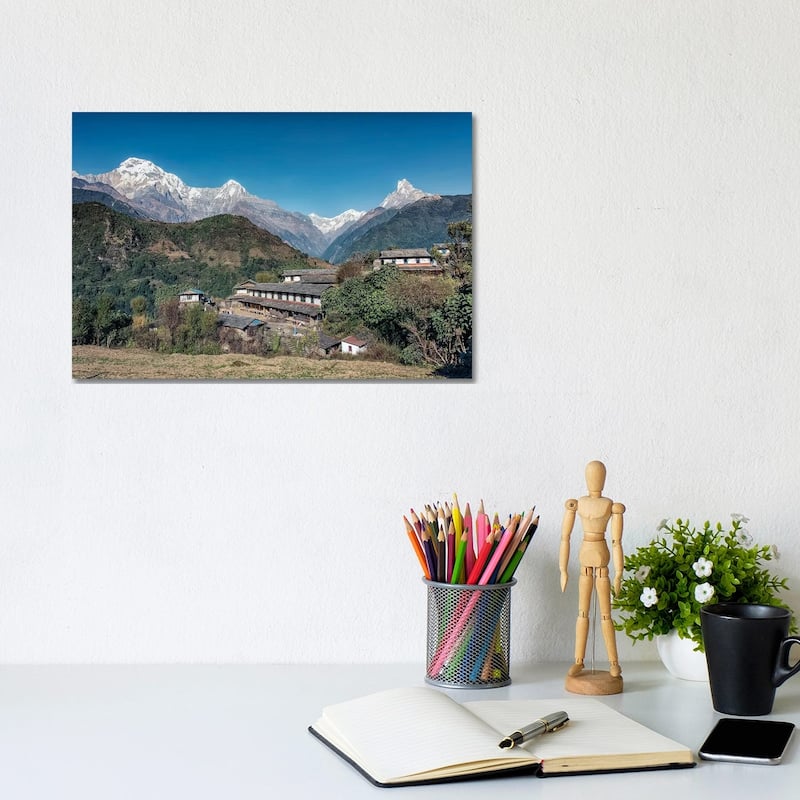 iCanvas "Ghandruk Village" by Manjik Pictures Canvas Print - 8x12x0.75