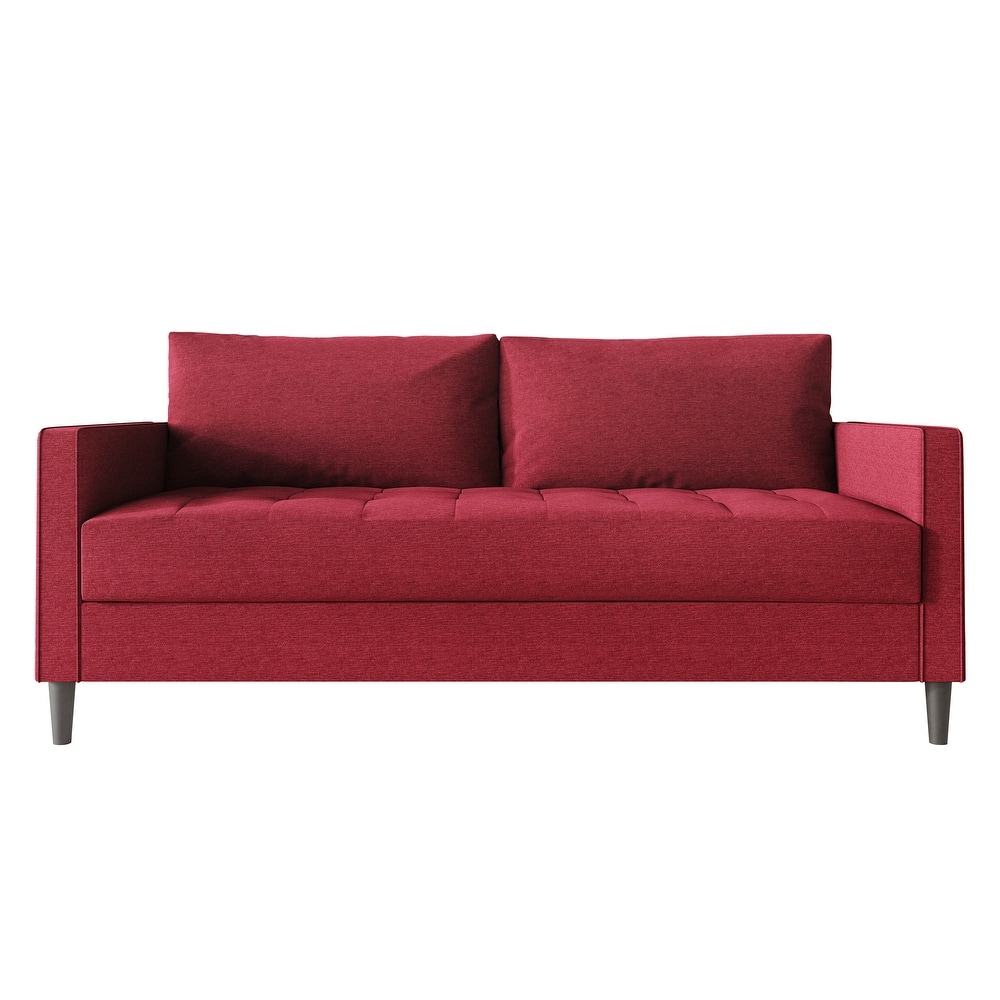 CraftPorch Contemporary Minimalist Linen Upholstered Sofa