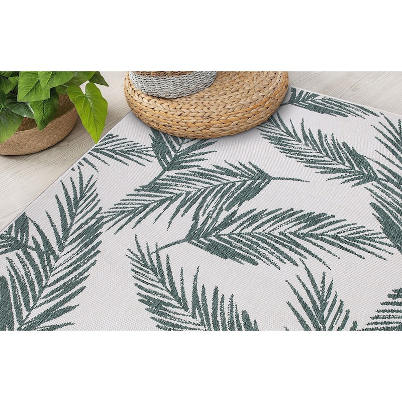 World Rug Gallery Nature Inspired Floral Indoor/Outdoor Area Rug