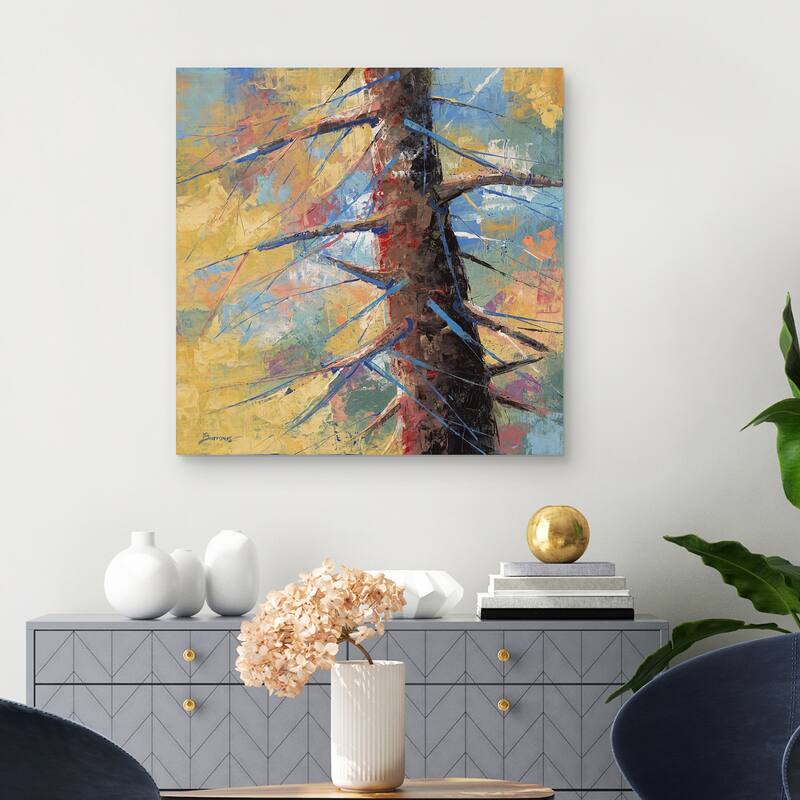 Colorful Conifer by John Burrows Canvas Art Print