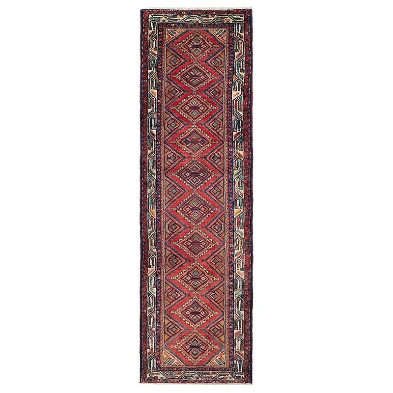 ECARPETGALLERY Hand-knotted Konya Anatolian Red Wool Rug - 2'10 x 9'7