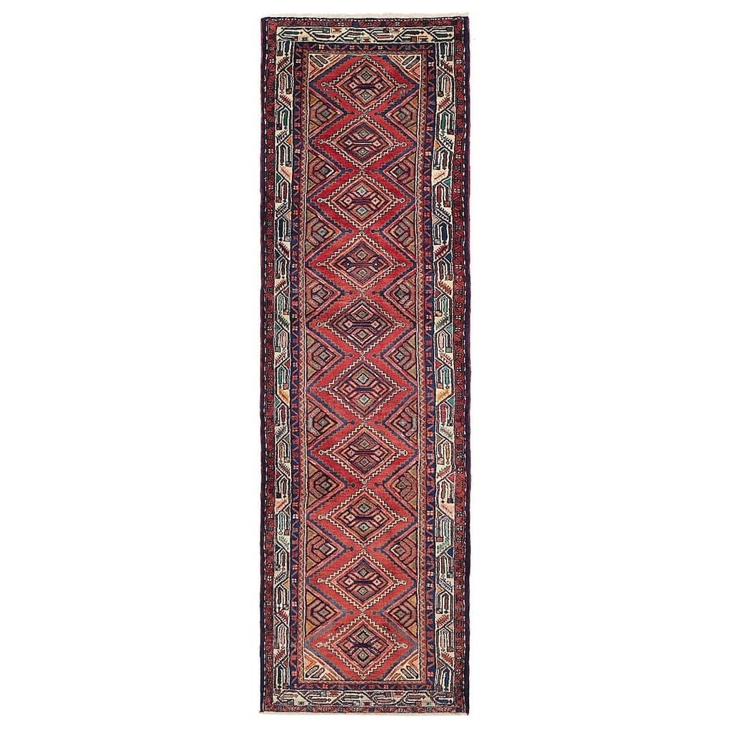 ECARPETGALLERY Hand-knotted Konya Anatolian Red Wool Rug - 2'10 x 9'7