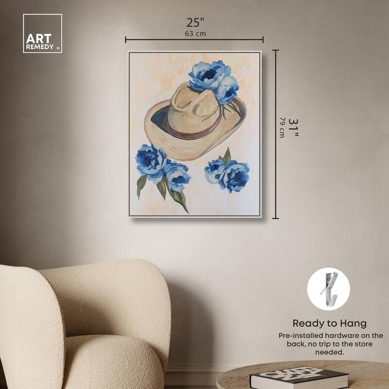 Brimming Blues I Canvas by Art Remedy