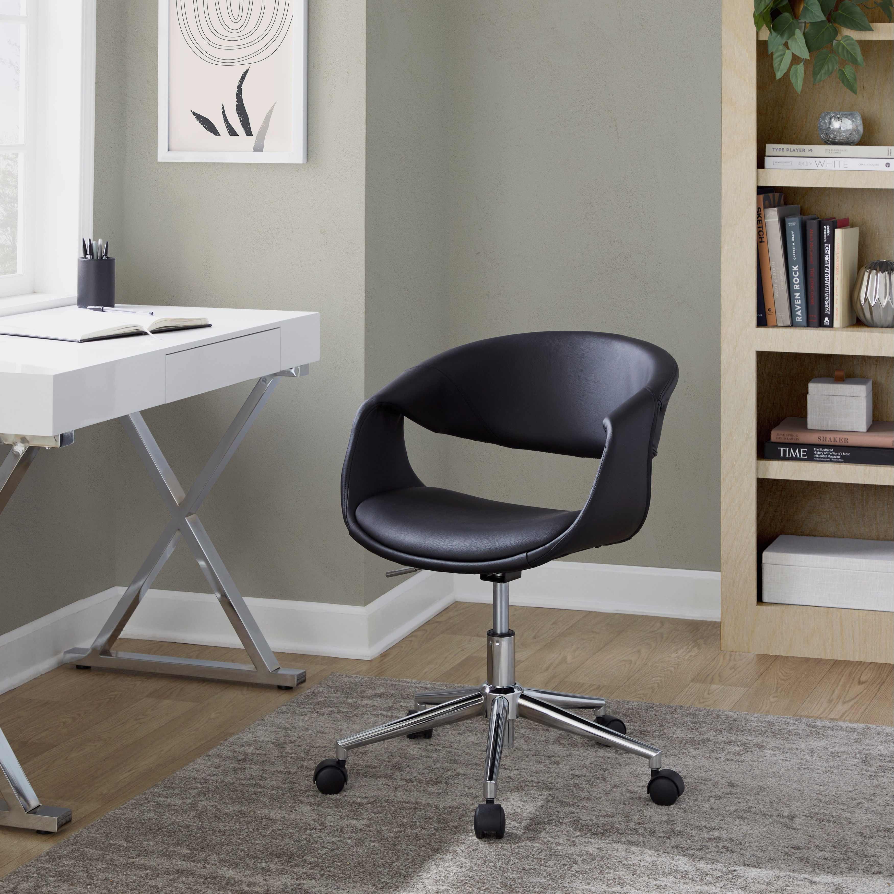 Porch & Den Sauda Upholstered 5-Star Task Chair