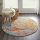 preview thumbnail 79 of 143, Nourison Modern Abstract Sublime Area Rug Sealife - Round - 4' Round