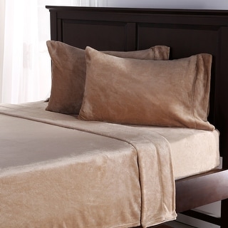 Berkshire blanket velvetloft best sale plush sheets set
