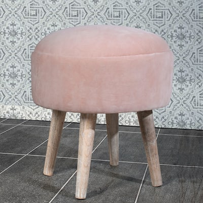 Hillsdale Mid-Mod Upholstered Backless Vanity Stool - 16" x 16" x 18" - 16" x 16" x 18"
