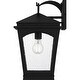 preview thumbnail 3 of 3, Earth Black Outdoor Wall Lantern from the Huck Collection