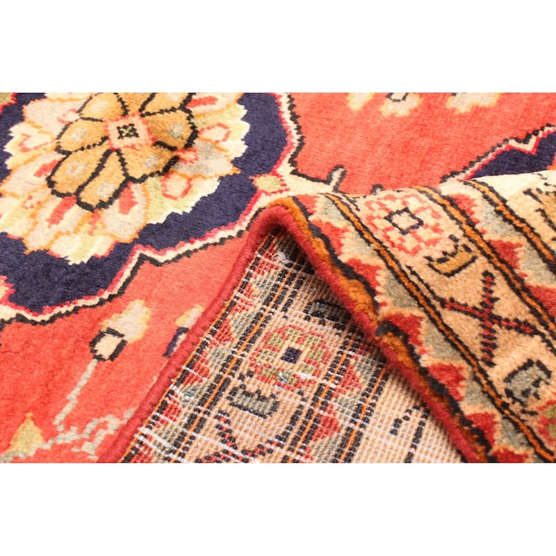 ECARPETGALLERY Hand-knotted Andelz Red Wool Rug - 3'9 x 10'8