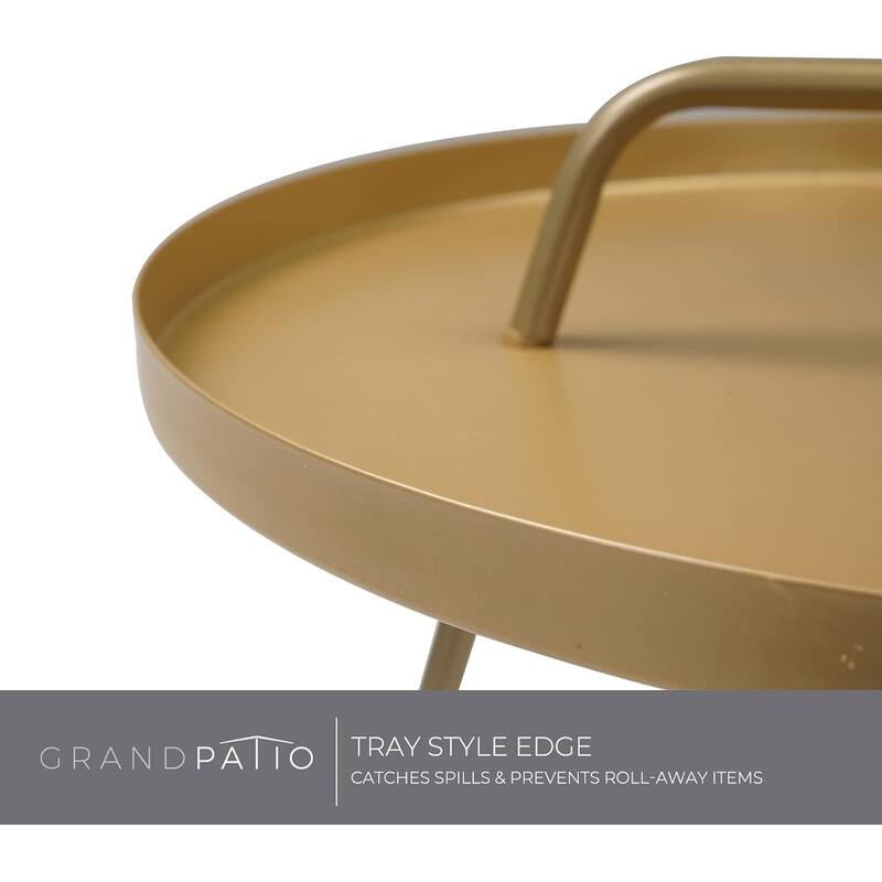 18" or 28" Round Outdoor Side Table End Table Coffee Table