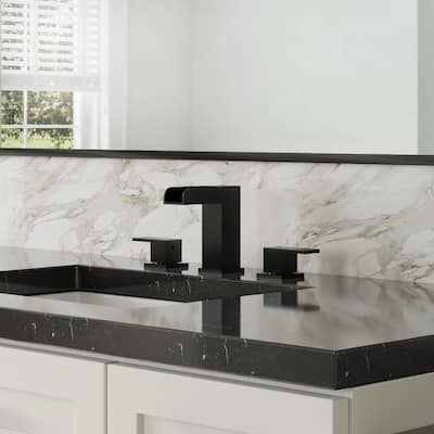 Widespread Bathroom Faucet Hot/Cold Water Deck Mounted Roman Tub