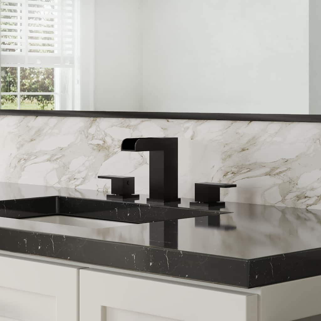 Widespread Bathroom Faucet Hot/Cold Water Deck Mounted Roman Tub