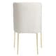 preview thumbnail 94 of 124, SAFAVIEH Couture Nolita Velvet Accent Chair - Mustard / Brass - 28"x23"x35.3" - 28" W x 23" D x 35" H