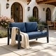 preview thumbnail 159 of 195, Outdoor Teak Solid Wood Patio Furniture Set Loveseat Armchair Table Collection