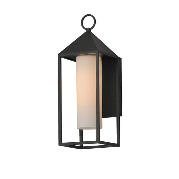 slide 2 of 4, Maxim 30073 Aldous 21" Tall Outdoor Wall Sconce Black