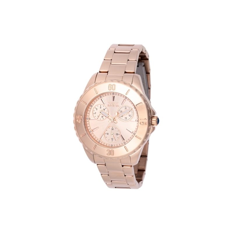 Invicta Women's 48403 Angel Quartz Chronograph Rose Gold Dial Watch - Rose Gold
