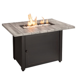 Endless Summer Bryson LP Gas Outdoor Fire Pit Table | Overstock.com ...
