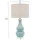 Copper Grove Arans Table Lamp with Off-white Drum Shade (26.5)