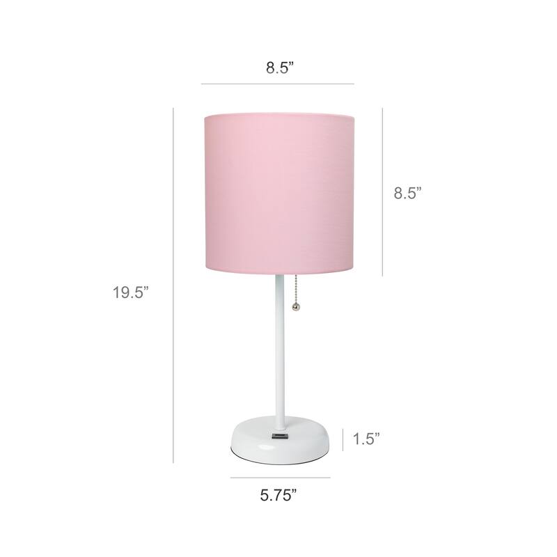 Simple Designs 19.5" Desk Lamp with Feit LED Bulb Included - 19.50