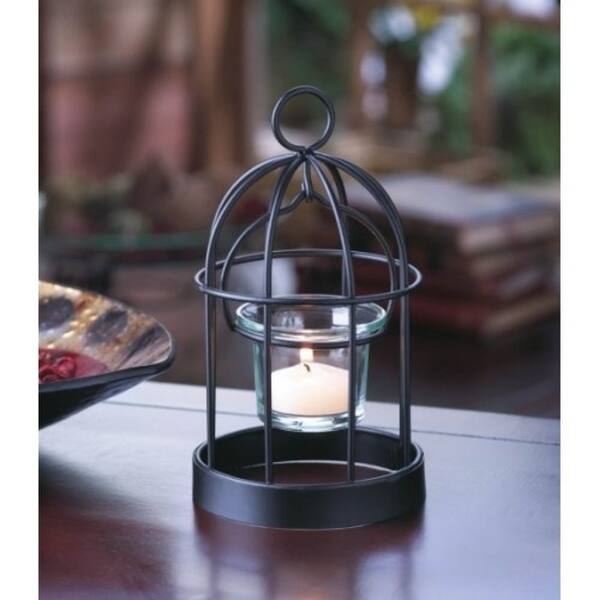 Shop Charming Iron Birdcage Candleholder On Sale Free Shipping