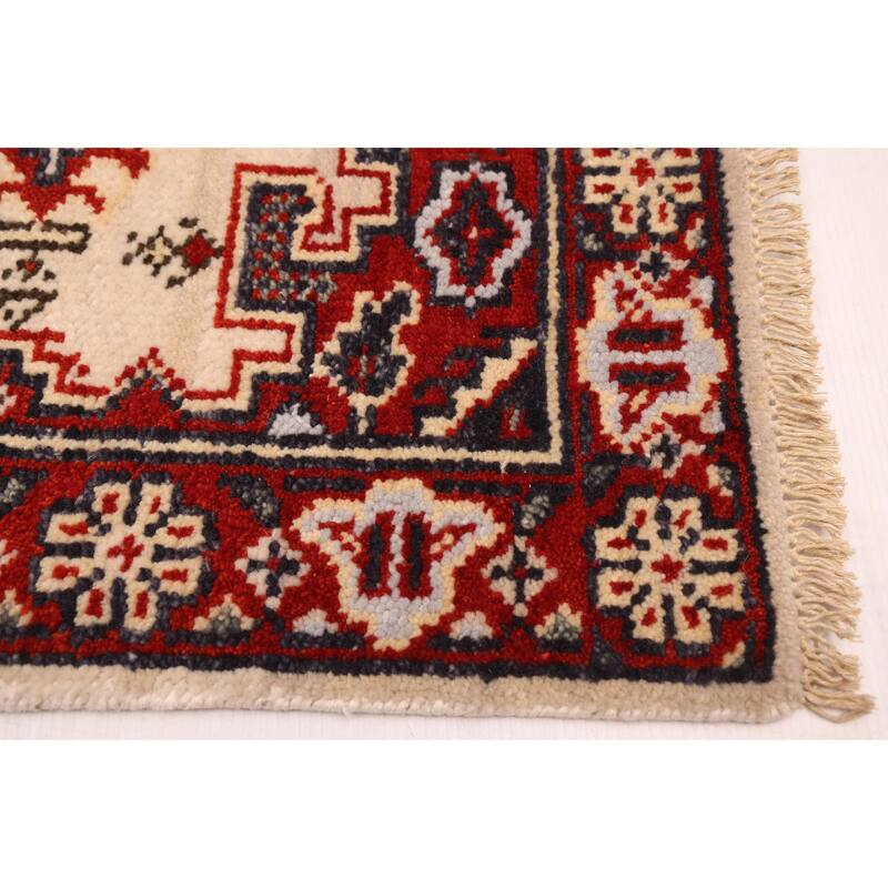 ECARPETGALLERY Hand-knotted Jules Serapi Cream Wool Rug - 2'7 x 8'0