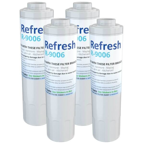 Shop Replacement Water Filter For Whirlpool Filter 4 Refrigerator Water Filter By Refresh 4 Pack Free Shipping Today Overstock 21459545