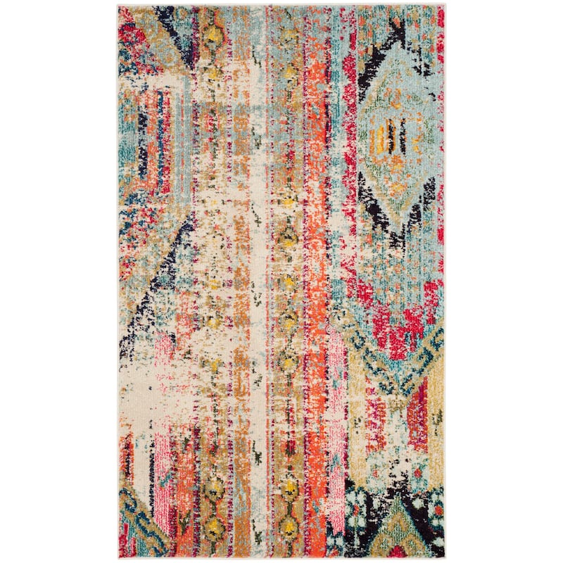 SAFAVIEH Monaco Lumturije Distressed Boho Rug - 2' x 3' - Multi