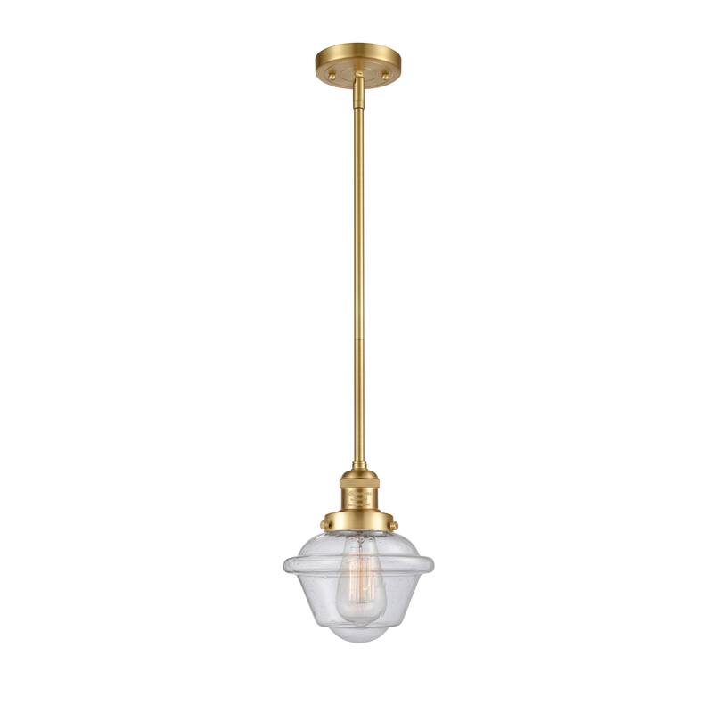 Innovations Lighting Franklin Restoration Oxford - 1 Light 8" Stem Hung Mini Pendant
