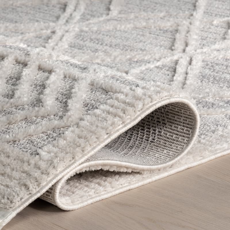 Nuloom Ansley Moroccan Lattice Tassel Area Rug