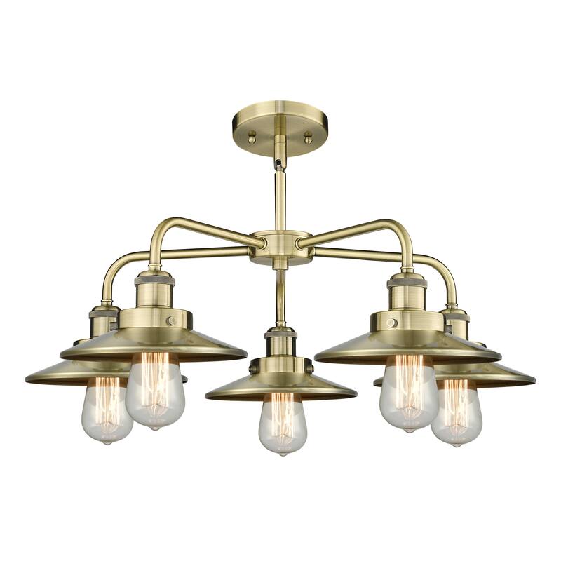Innovations Lighting Ballston Urban - 5 Light 26" Stem Hung Chandelier
