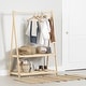 preview thumbnail 1 of 12, South Shore Sweedi Clothes Rack with Storage Shelves