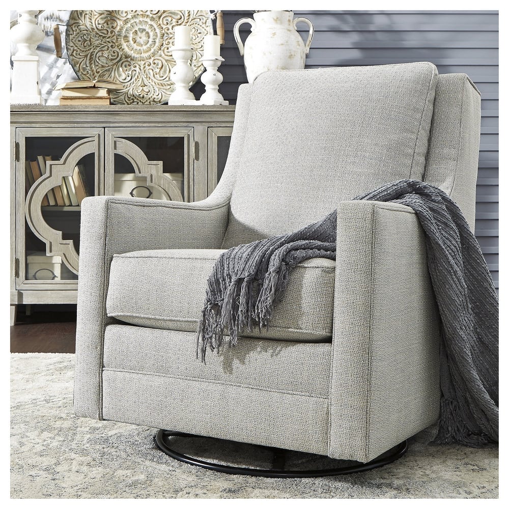 Kambria Contemporary Swivel Glider Accent Chair