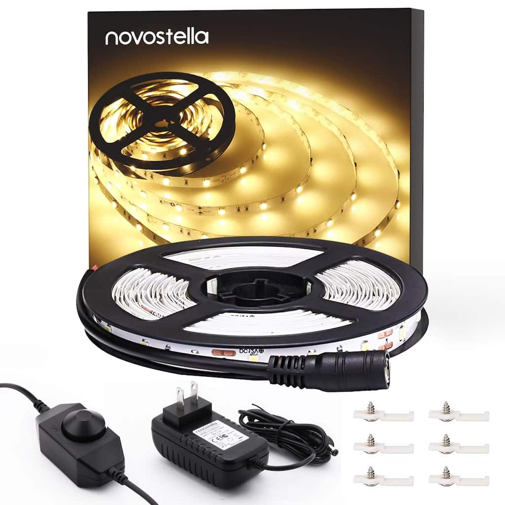Ustellar Dimmable LED Light Strip Kit with UL Listed Power Supply - Medium