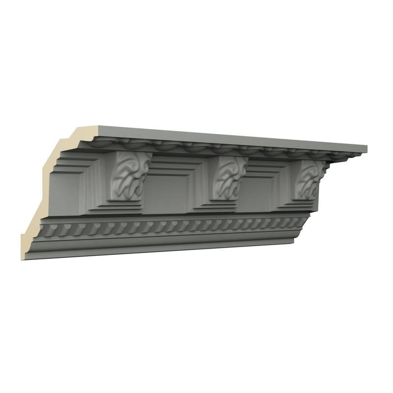 3 1/8"H x 3 1/8"P x 4 1/2"F x 96"L Grayson Crown Moulding - 1-Pack