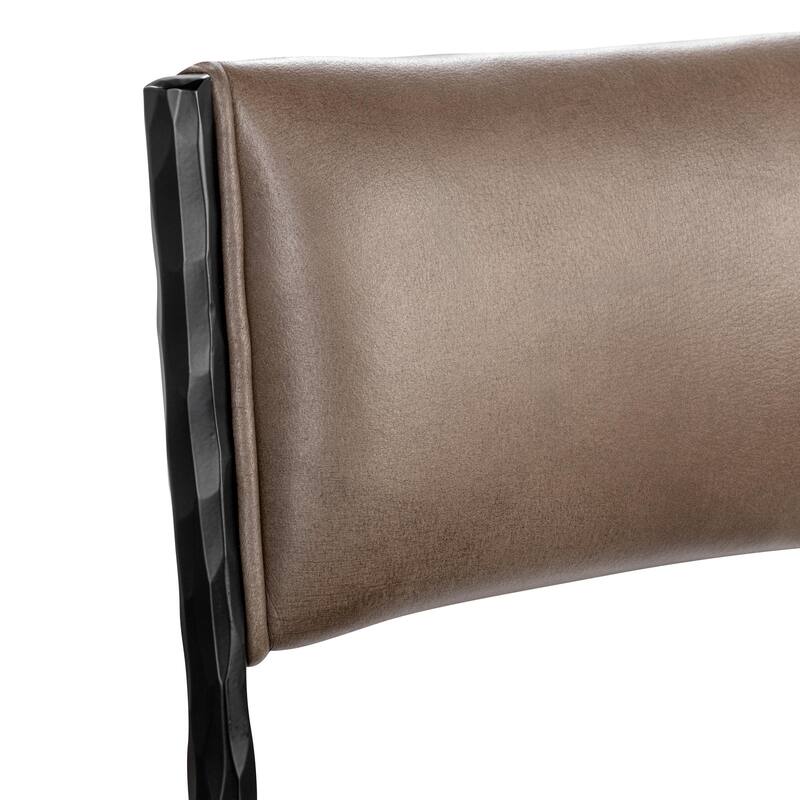 Classic Home Kayne Leather Counter Stool