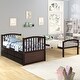 preview thumbnail 26 of 35, Stylish & Simple Twin Bunk Bed with Ladder, Safety Rail, Twin Trundle Bed with 3 Drawers for Bedroom, Guest Room Furniture
