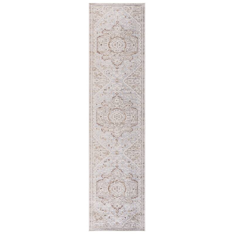 SAFAVIEH Miranda Haide Traditional Rug - 2' x 8' Runner - Beige/Grey Ivory
