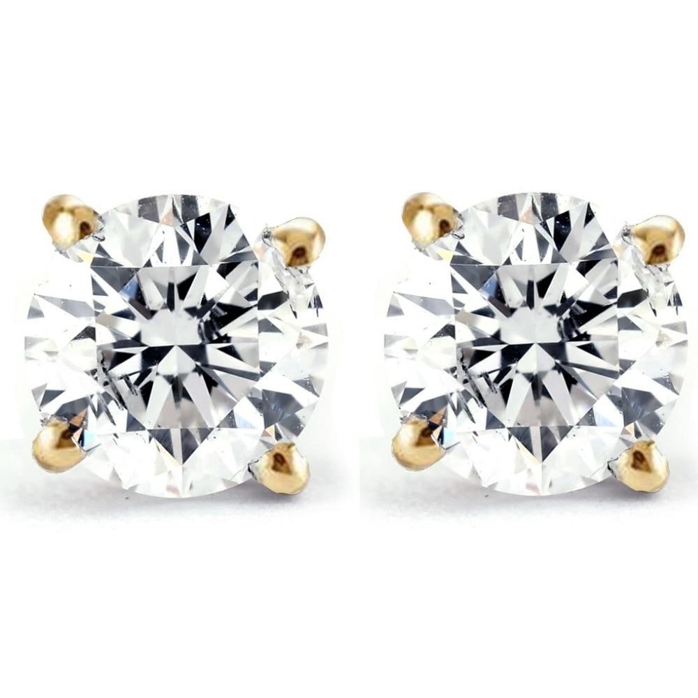 Bliss Diamond 1/2ct Diamond Studs Yellow Gold